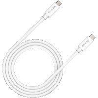 Зареждащ кабел CANYON UC-44, USB TYPE-C to TYPE-C, 1М, Бял SS30251, снимка 1 - USB кабели - 40064152