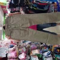 Продавам мъжки памучен  панталон сивозелен, снимка 5 - Панталони - 29203959