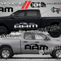 Dodge RAM HEMI стикери надписи лепенки фолио SK-SJV2-D-HEMI, снимка 2 - Аксесоари и консумативи - 44509375