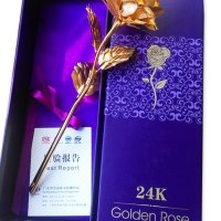 Златна Роза Zlatna Roza с червен цвят в кутия Чудесен Подарък , снимка 2 - Други - 29154070