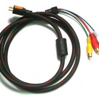 Информационен кабел HDMI M-3RCA M, 1.5m, снимка 1 - Кабели и адаптери - 31979479