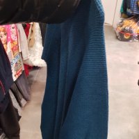Продавам плетена рокля/туника цвят син, снимка 4 - Рокли - 31722657