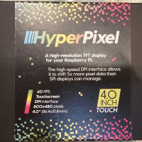 Продавам 4" дисплей  HyperPixel 4.0 touch, снимка 2 - Друга електроника - 44589679