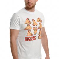 Нова мъжка забавна тениска с трансферен печат MAKIN' BACON с прасета, снимка 5 - Тениски - 37663896