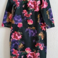 Красива рокля с акварелен флорален десен, снимка 2 - Рокли - 37765302