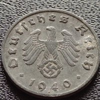 Две монети 1 райхспфенинг 1940г. Трети райх с СХВАСТИКА редки за КОЛЕКЦИЯ 3682, снимка 13 - Нумизматика и бонистика - 40637877