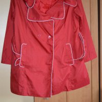 Червен пролетно-есенен шлифер, снимка 1 - Шлифери - 42081539