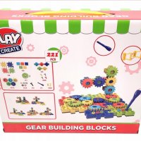 Конструктор / GEAR BUILDING BLOCKS / PLAY CREATE, снимка 2 - Конструктори - 37643755