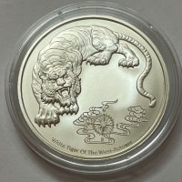 Сребърна монета Белия тигър - четримата пазители - 2023, снимка 3 - Нумизматика и бонистика - 39820763