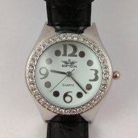 Softech - чисто нов елегантен часовник с каишка от естествена кожа, снимка 1 - Дамски - 27901797