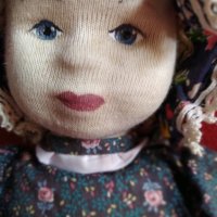 Стара ръчно изработена кукла момиче за колекционери но и за игра, снимка 5 - Колекции - 29699271