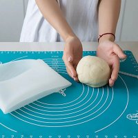 Разграфена силиконова подложка за месене на тесто и печене , снимка 5 - Аксесоари за кухня - 37450911