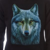 Нов мъжки суичър с дигитален печат Вълк, Серия вълци, снимка 3 - Суичъри - 30197534