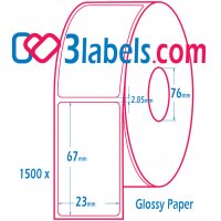 3labels Етикети на ролка за цветни инкджет принтери - Epson, Afinia, Trojan inkjet, снимка 1 - Консумативи за принтери - 38218549