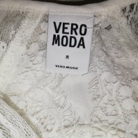 Елегантна бяла риза с дантела VERO MODA р-р М, снимка 10 - Ризи - 37838326