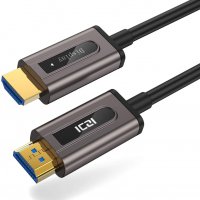 10 метра HDMI оптичен кабел, ICZI 4K@60Hz 4:4:4, HDMI V2.0 Premium High Speed ​​18Gbps за PS4, Xbox , снимка 1 - Кабели и адаптери - 36679678