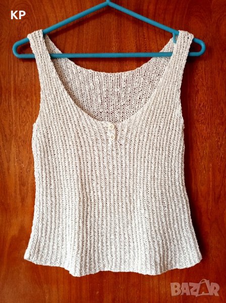 Плетен топ 100 % памук , снимка 1