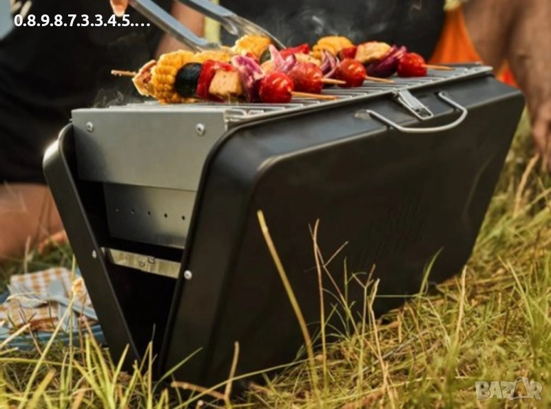 грил за дървени въглища Тип куфар, снимка 1