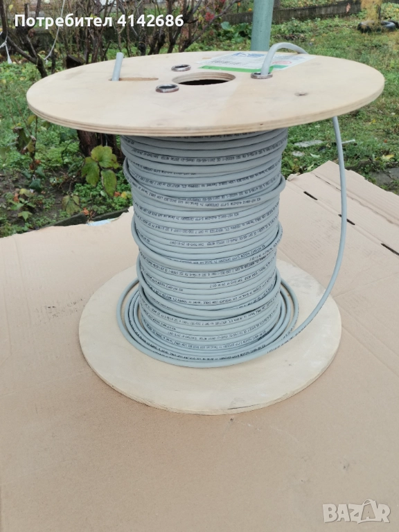 Кабел за компютърни мрежи S/FTP 4x2xAWG23 Cat. 7 сив, снимка 1