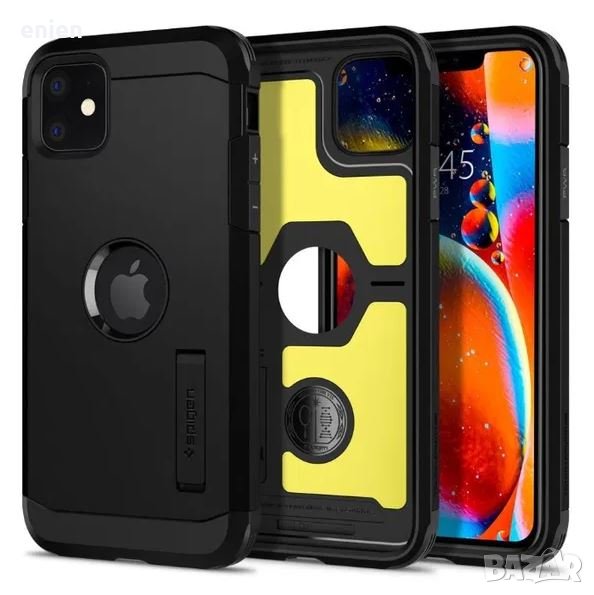 Spigen Tough Armor Удароустойчив кейс за iPhone 11 PRO Black, снимка 1