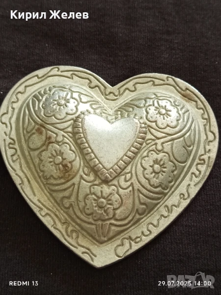 КАТАРАМА за КОЛАН ПОД ФОРМАТА на СЪРЦЕ ❤️ КРАСИВА ОРНАМЕНТИКА 41533, снимка 1