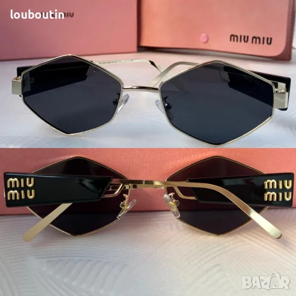 Miu 2024 дамски слънчеви очила ромб 3 цвята, снимка 1