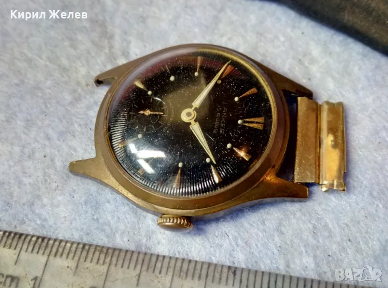 ANKER 15 RUBIS ANTIMAGNETIC Стар РЯДЪК МЕХАНИЧЕН РЪЧЕН НЕМСКИ ЧАСОВНИК РАБОТЕЩ 49584, снимка 1