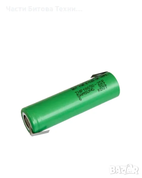 БАТЕРИЯ АКУМУЛАТОРНА 3.7V 2500 MAH НИСЪК + SAMSUNG INR18650-25R С ПЛАСТИНИ 180 ГР, снимка 1