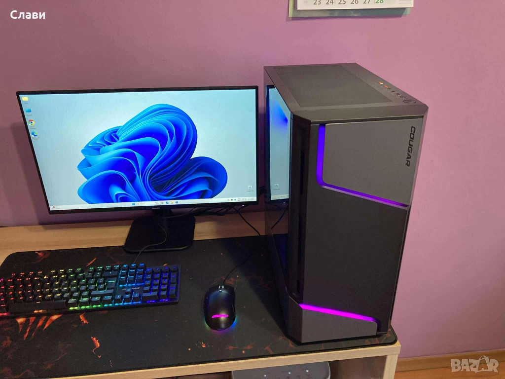 Геймърски компютър AMD FX 8370E 8x4,30Ghz, NVIDIA ASUS GTX 660, 16GB RAM, SSD, Windows 11, снимка 1