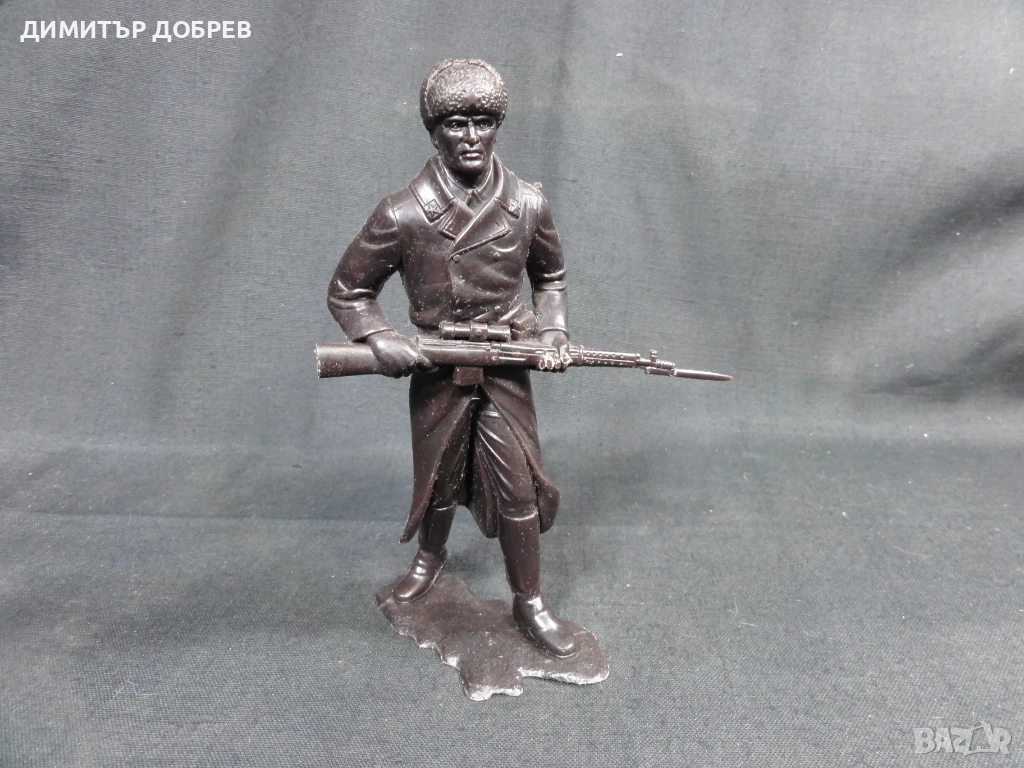 СТАРА РЕТРО СОЦ СССР ПЛАСТМАСОВА ФИГУРКА РУСКИ ВОЙНИК ВСВ, снимка 1