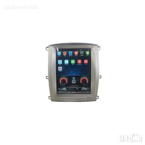 TOYOTA LAND CRUISER LC100 - 2005 - 2007 TESLA STYLE Андроид НАВИГАЦИЯ, снимка 1