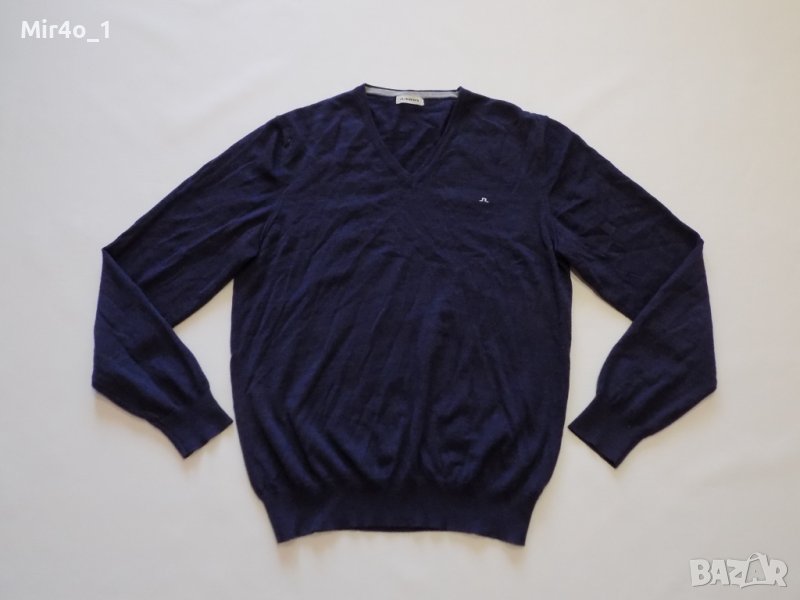 пуловер j.lindeberg merino wool блуза фанела мъжки вълнен оригинален M, снимка 1