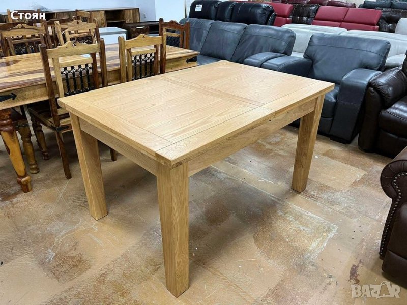 Нова дървена трапезна маса - 4 броя налични, снимка 1