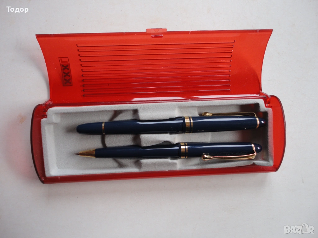 Немски комплект Писалка и Химикал Iridium Point в кутия, снимка 1