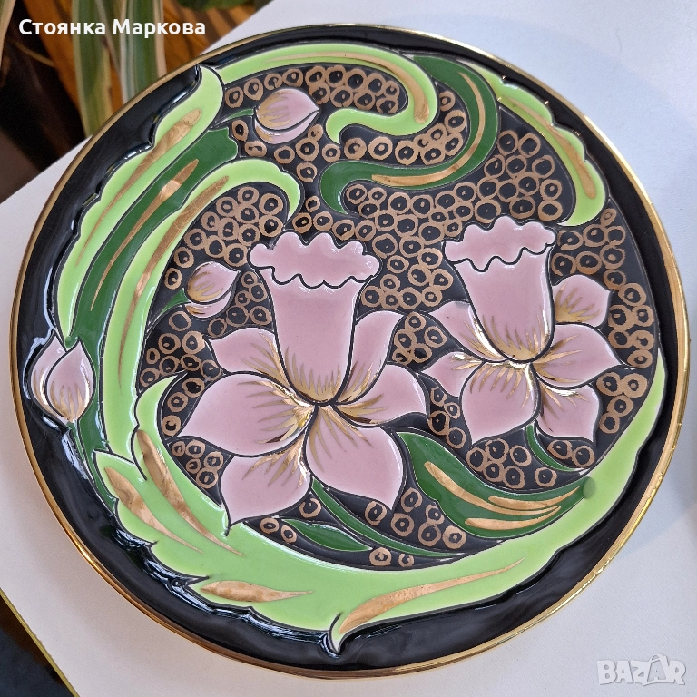 Две авторски декоративни чинии за стена, снимка 1