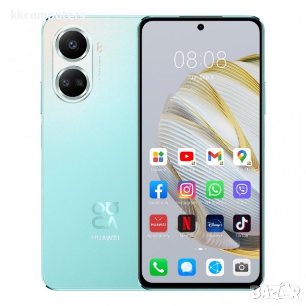Huawei Nova 10 SE Green, BNE-LX1, 128GB, 8GB RAM Смартфон, снимка 1