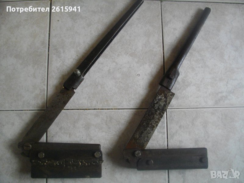 Ръчна Лостова Ножица/Гилотина-За Рязане На Ламарина-Българска-До 2 мм-Малка/Лека-Метална Изцяло, снимка 1