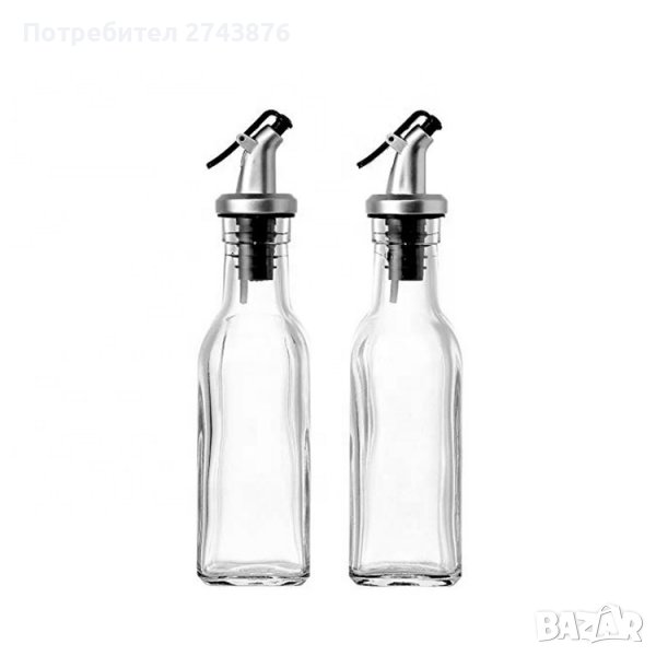 К-т два броя стъклени шишета с дозатор-150мл., снимка 1