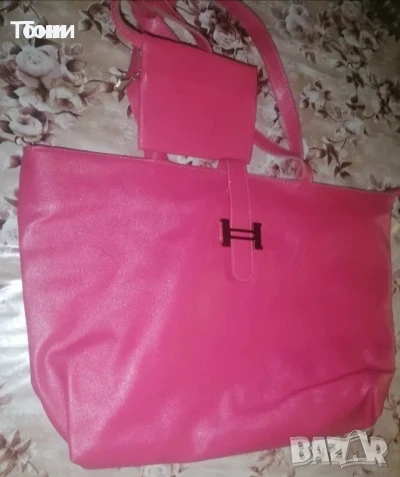 Нова Кожена Дамска Голяма Чанта , снимка 1