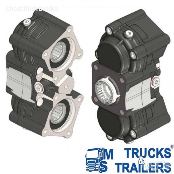 P.T.O Включвател редуктор за две помпи - OMFB, снимка 1