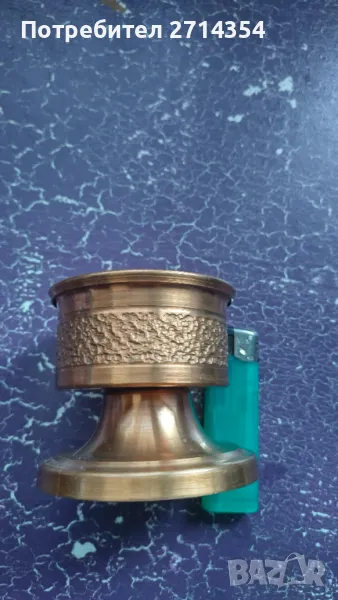 Малък меден свещник , снимка 1