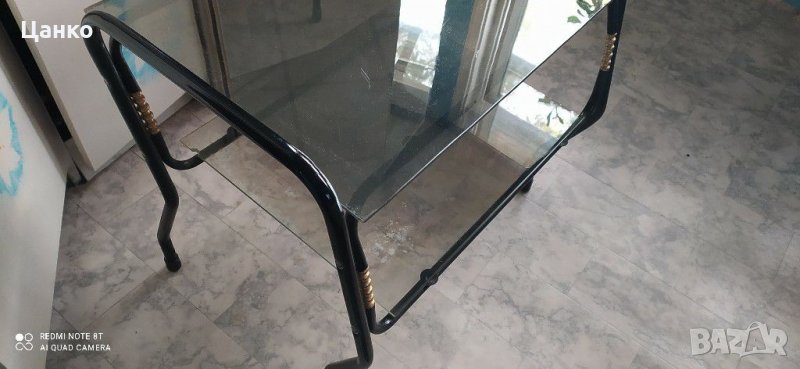  холна масичка, стъклена, снимка 1