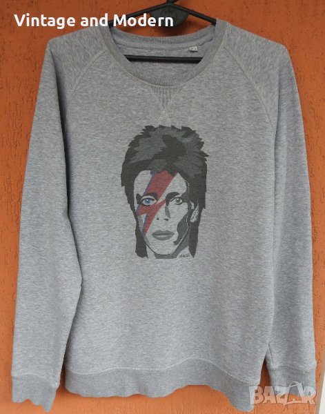 David Bowie дамска сива ватирана блуза Stanley/Stella (L), снимка 1