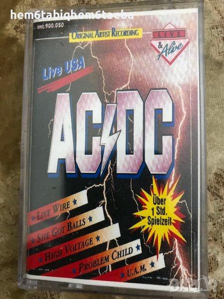 РЯДКА КАСЕТКА - AC/DC - Live USA - Bootleg, снимка 1