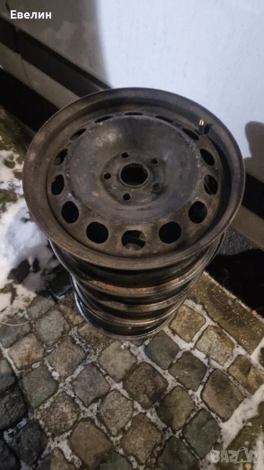 4 броя железни джанти 16 цола от VW Touran 2006г, снимка 1
