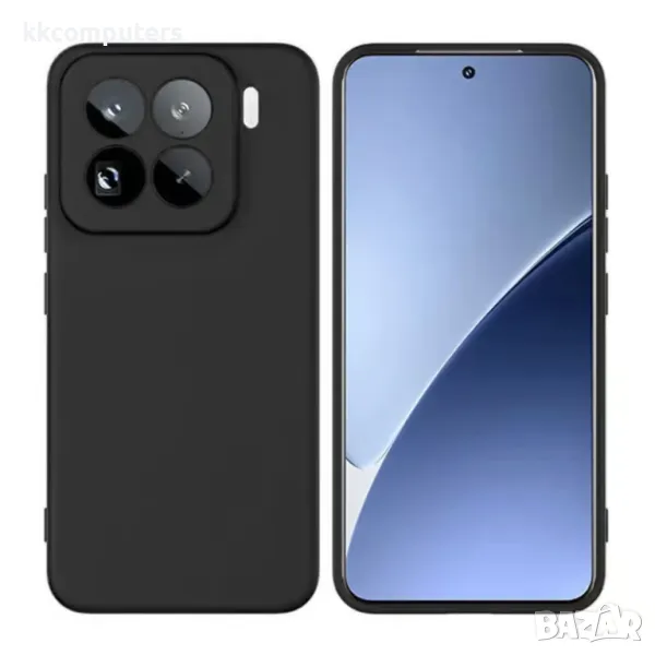 Калъф силикон / Черен мат / за Xiaomi 15 Баркод : 3131835, снимка 1