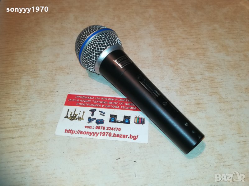 shure beta sm58s-profi microphone-внос швеицария, снимка 1