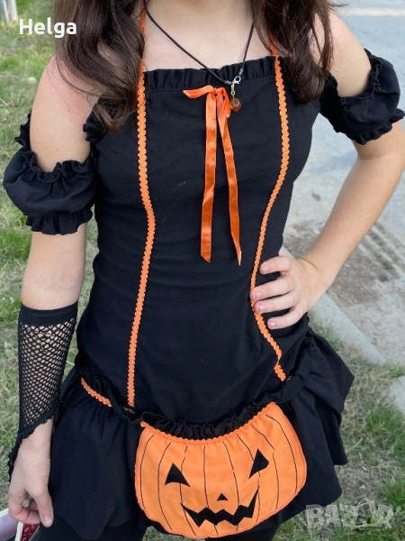 Костюм на тиквена вещица, снимка 1