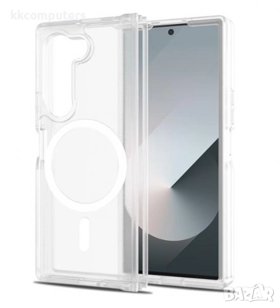 Калъф силикон мат MagSafe / Прозрачен / за Samsung Z Fold 6 Баркод : 3132983, снимка 1