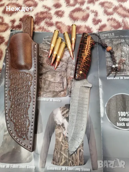 Нож от дамаска стомана, снимка 1